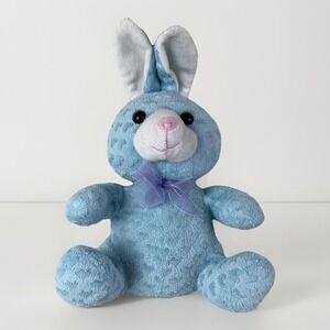 Walmart Dreamsz Lovey Bunny Rabbit Plush 2000 Blue Hearts Stuffed Animal Texture